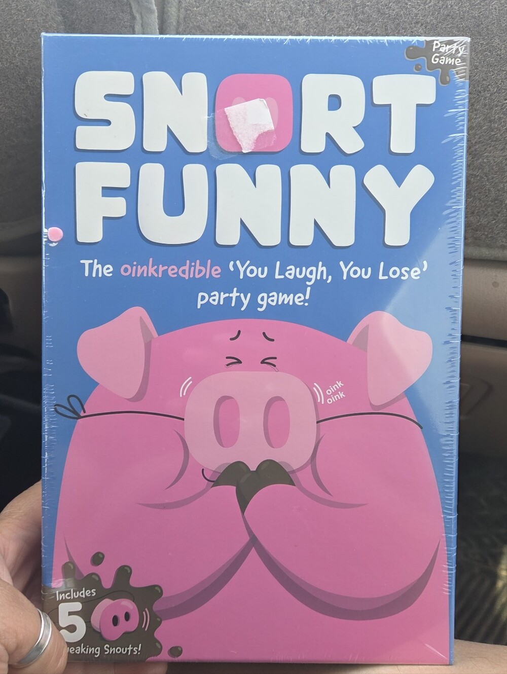 Snort Funny Party Game - Pink & Blue Box